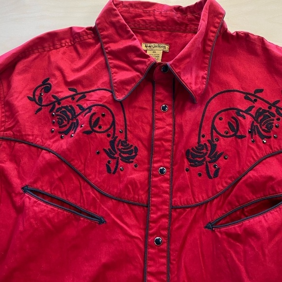 Alan Jackson Western Snap front Dress Shirt size XXL (DI) - Picture 4 of 12